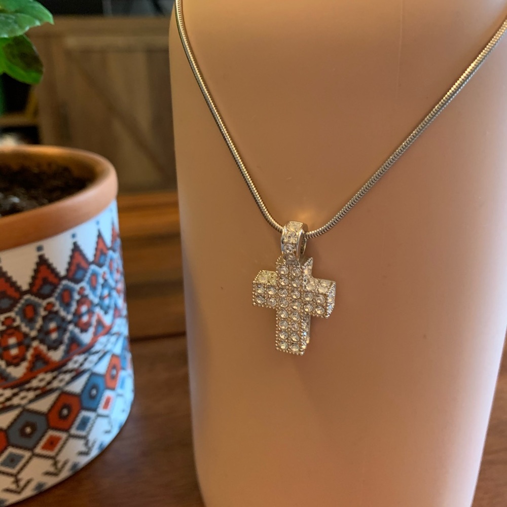 Swarovski cross necklace